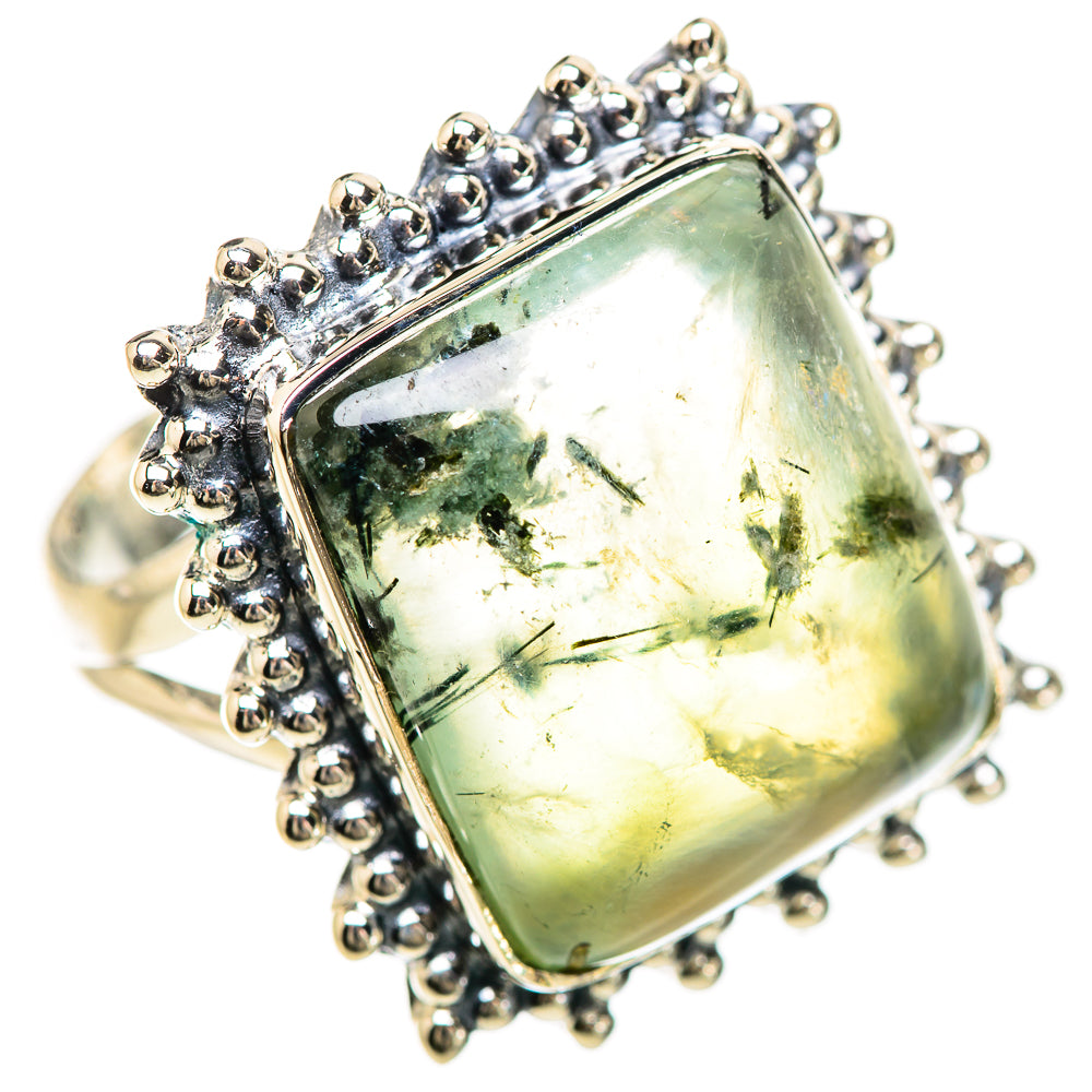 Prehnite Rings handcrafted by Ana Silver Co - RING133086 - Photo 2