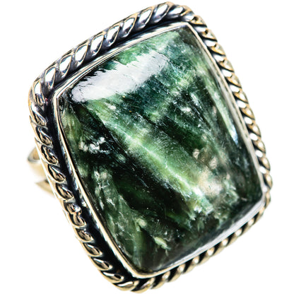 Seraphinite Rings handcrafted by Ana Silver Co - RING133091 - Photo 2