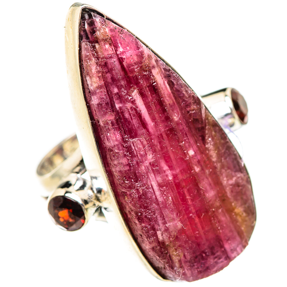 Pink Tourmaline Rings handcrafted by Ana Silver Co - RING133096 - Photo 2