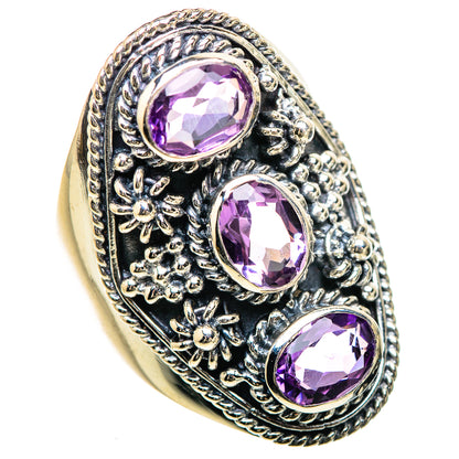 Amethyst Rings handcrafted by Ana Silver Co - RING133101 - Photo 2
