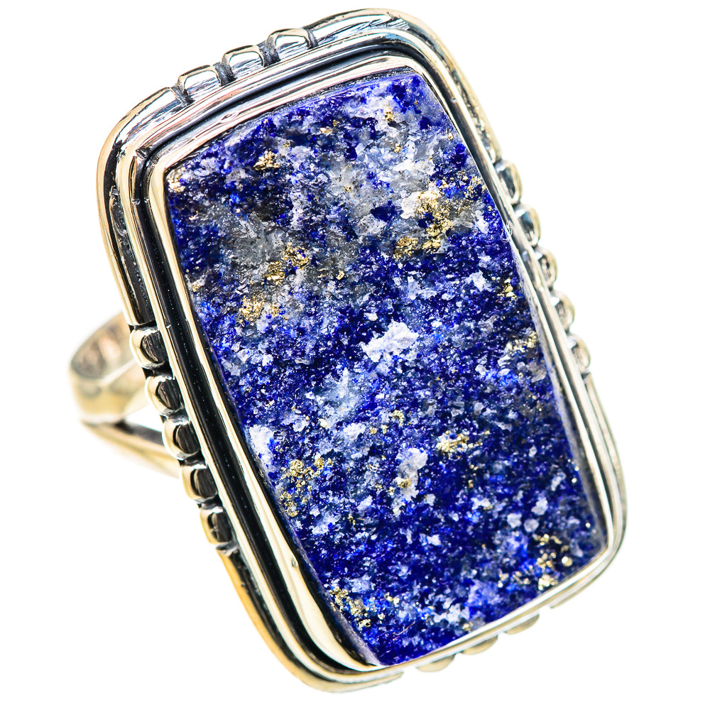 Lapis Lazuli Rings handcrafted by Ana Silver Co - RING133114 - Photo 2