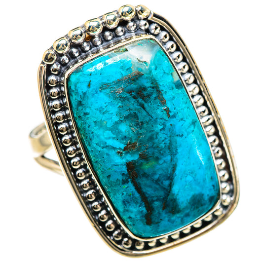 Chrysocolla Rings handcrafted by Ana Silver Co - RING133116 - Photo 2