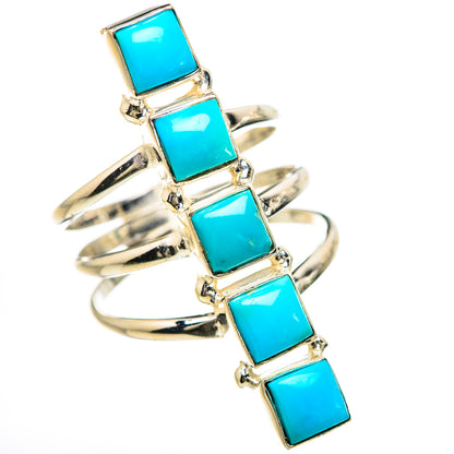 Sleeping Beauty Turquoise Rings handcrafted by Ana Silver Co - RING133120 - Photo 2