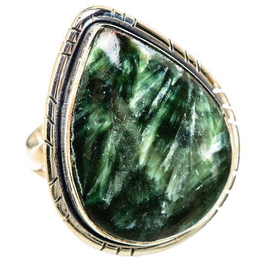 Seraphinite Rings handcrafted by Ana Silver Co - RING133121 - Photo 2