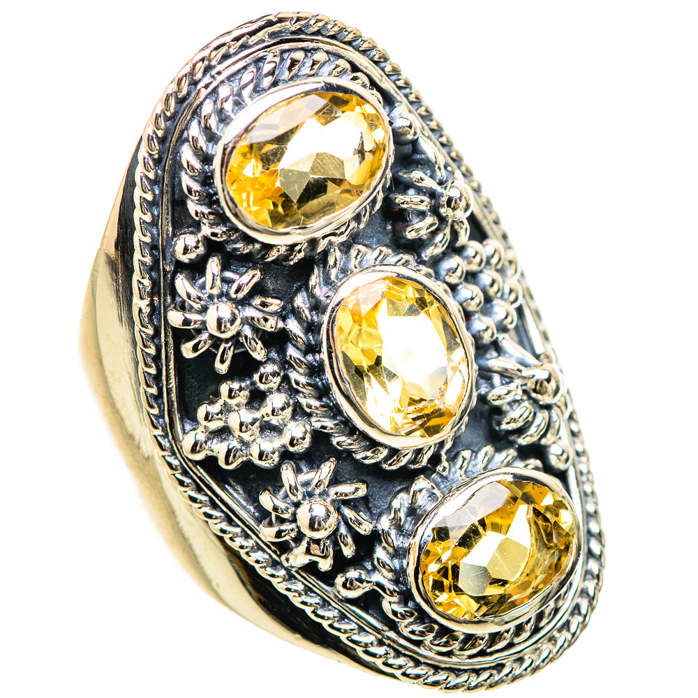 Citrine Rings handcrafted by Ana Silver Co - RING133127 - Photo 2