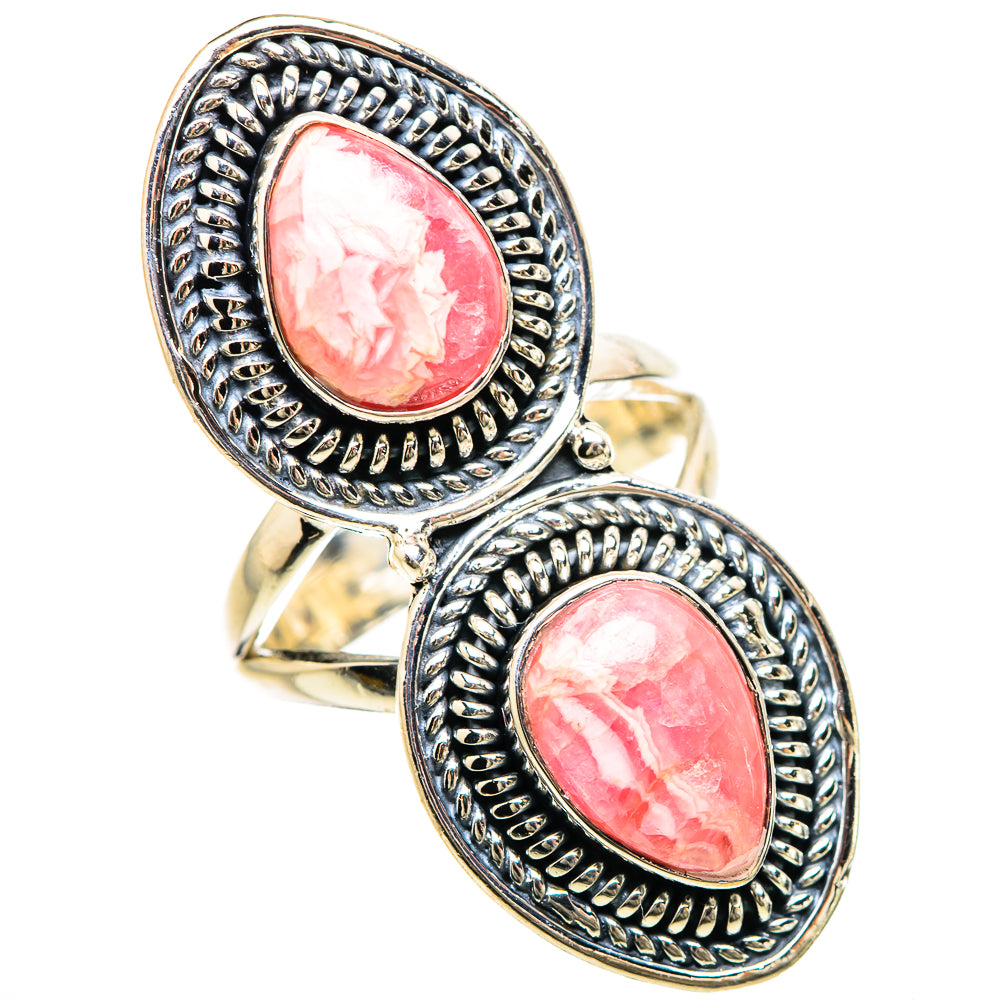 Rhodochrosite Rings handcrafted by Ana Silver Co - RING133129 - Photo 2