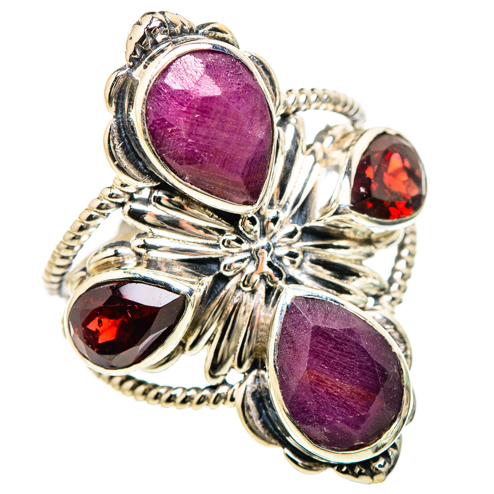 Ruby Rings handcrafted by Ana Silver Co - RING133130 - Photo 2