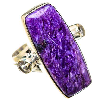 Charoite Rings handcrafted by Ana Silver Co - RING133131 - Photo 2