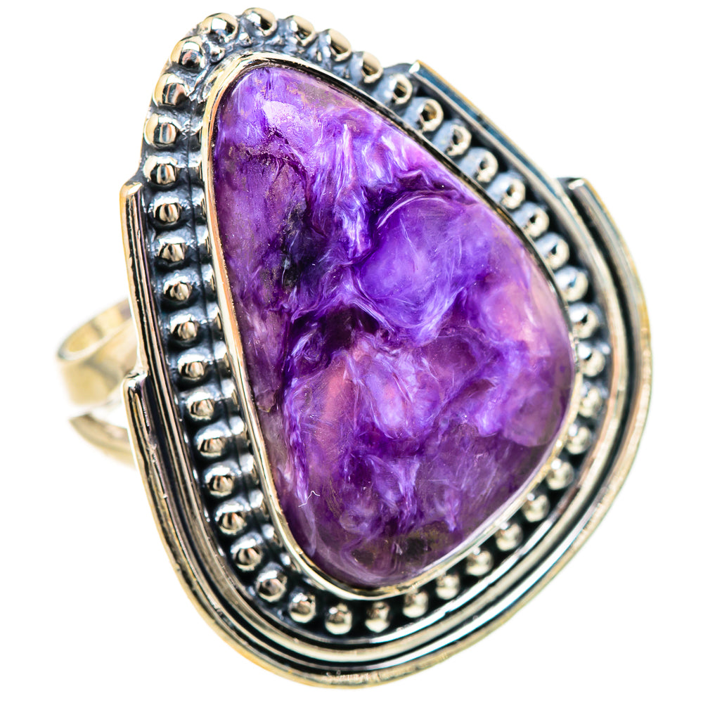 Charoite Rings handcrafted by Ana Silver Co - RING133132 - Photo 2