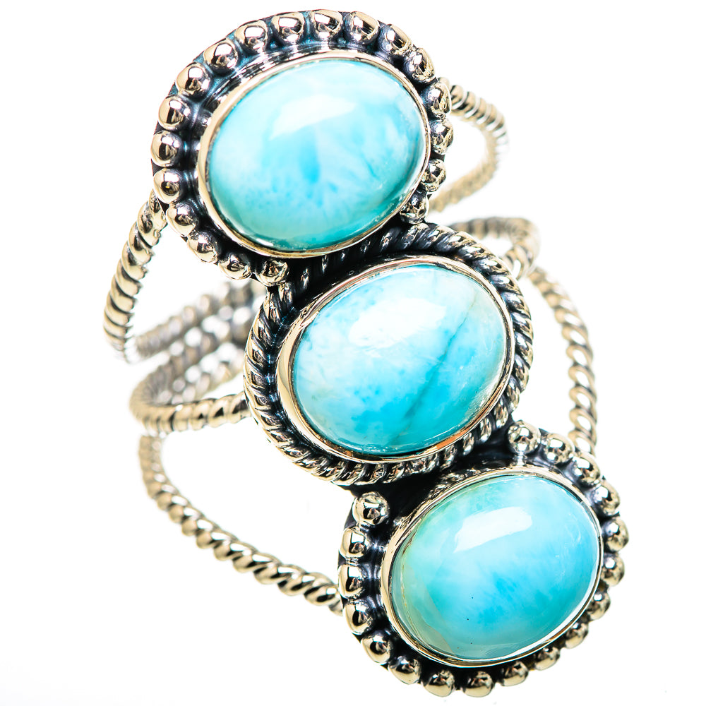 Larimar Rings handcrafted by Ana Silver Co - RING133139 - Photo 2
