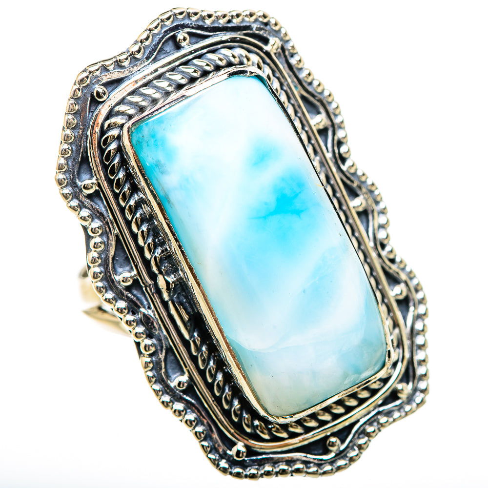 Larimar Rings handcrafted by Ana Silver Co - RING133141 - Photo 2