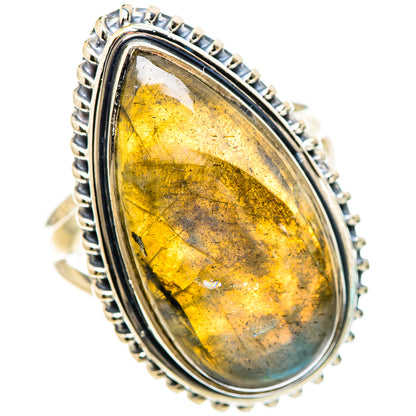 Labradorite Rings handcrafted by Ana Silver Co - RING133144 - Photo 2