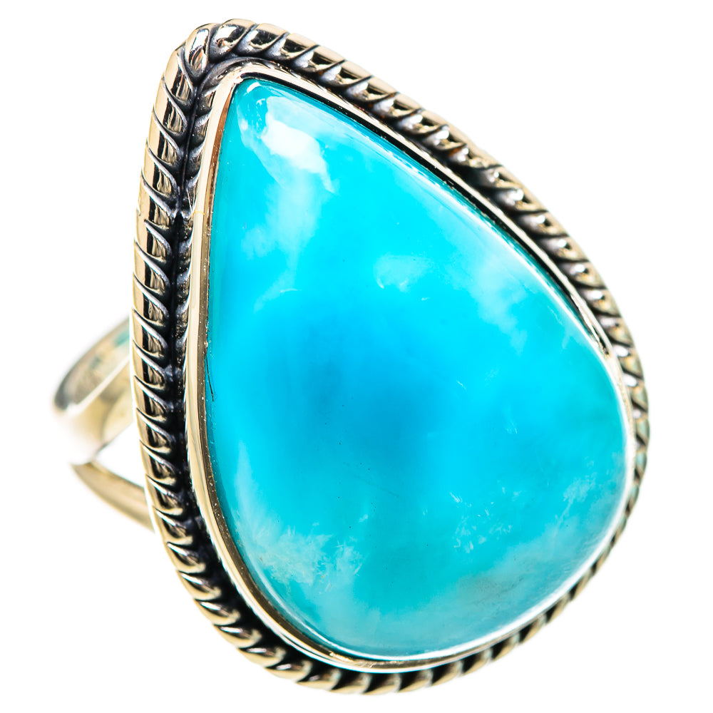 Larimar Rings handcrafted by Ana Silver Co - RING133146 - Photo 2