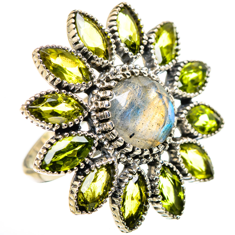 Labradorite Rings handcrafted by Ana Silver Co - RING133152 - Photo 2
