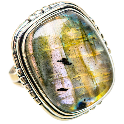 Labradorite Rings handcrafted by Ana Silver Co - RING133154 - Photo 2