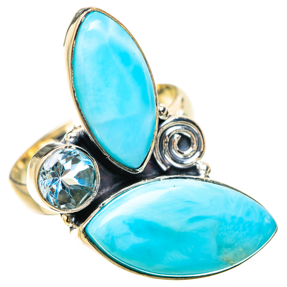 Larimar Rings handcrafted by Ana Silver Co - RING133161 - Photo 2