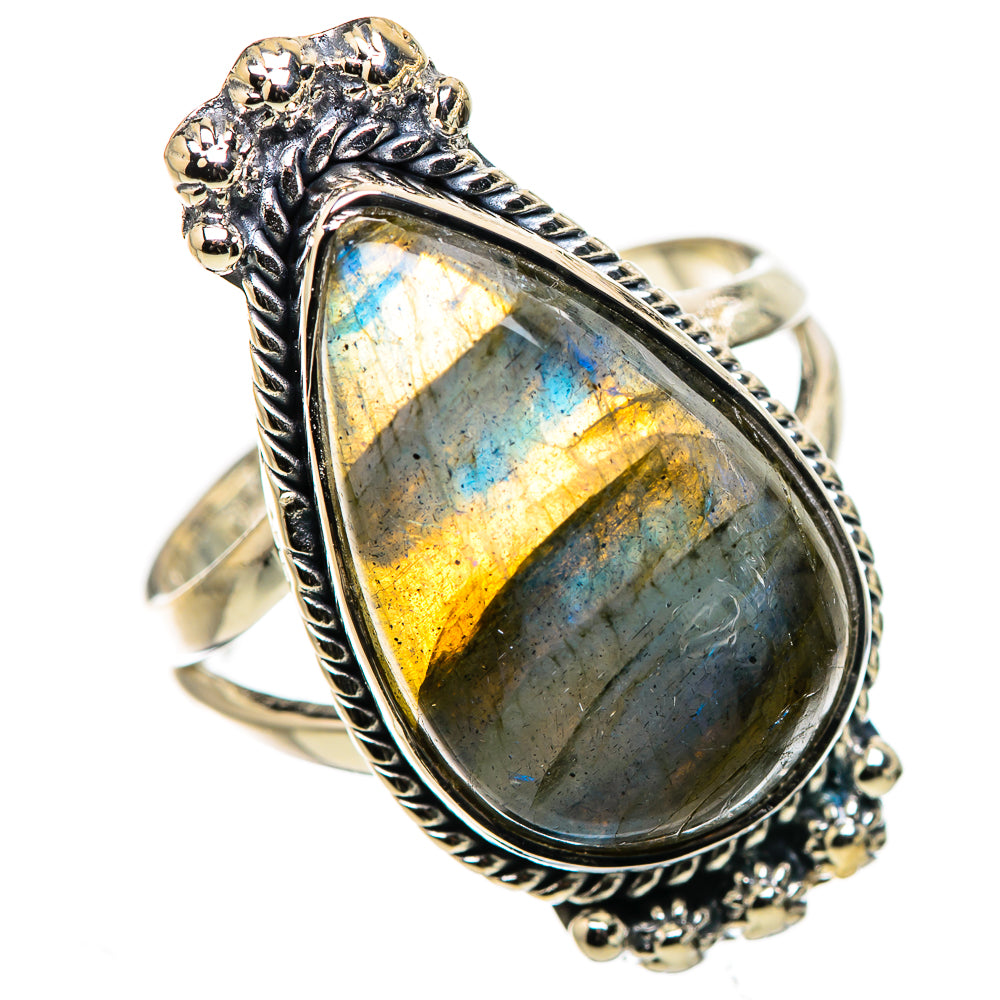 Labradorite Rings handcrafted by Ana Silver Co - RING133166 - Photo 2