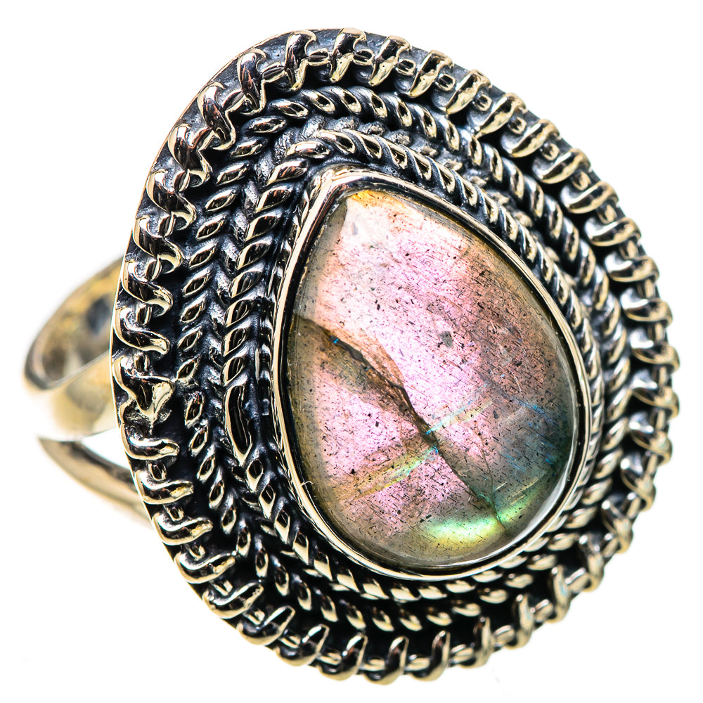 Labradorite Rings handcrafted by Ana Silver Co - RING133168 - Photo 2