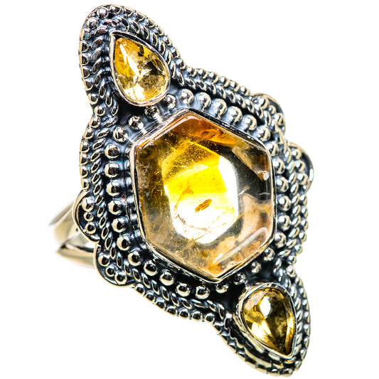 Citrine Rings handcrafted by Ana Silver Co - RING133171 - Photo 2