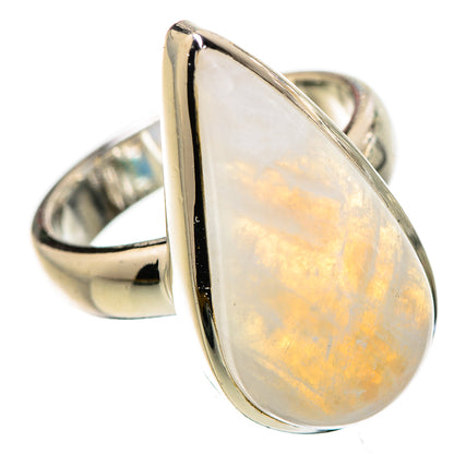 Rainbow Moonstone Rings handcrafted by Ana Silver Co - RING133184 - Photo 2