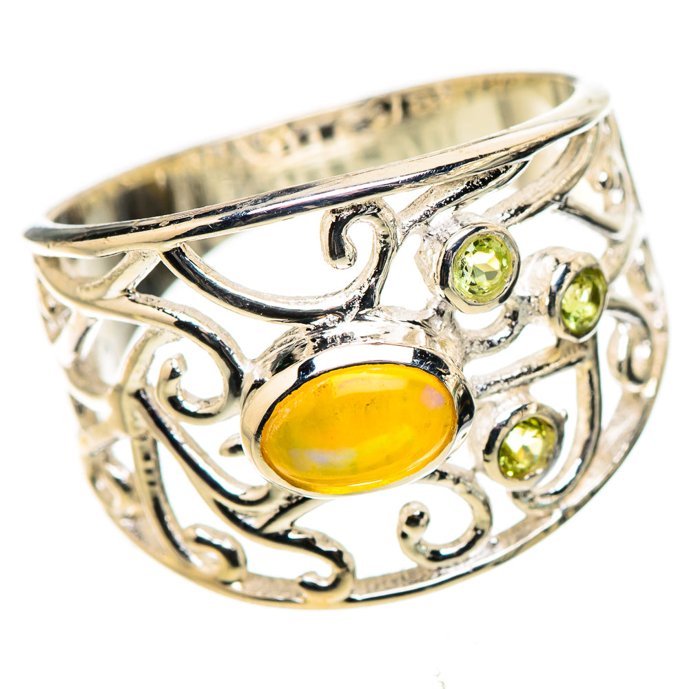 Ethiopian Opal Rings handcrafted by Ana Silver Co - RING133189 - Photo 2