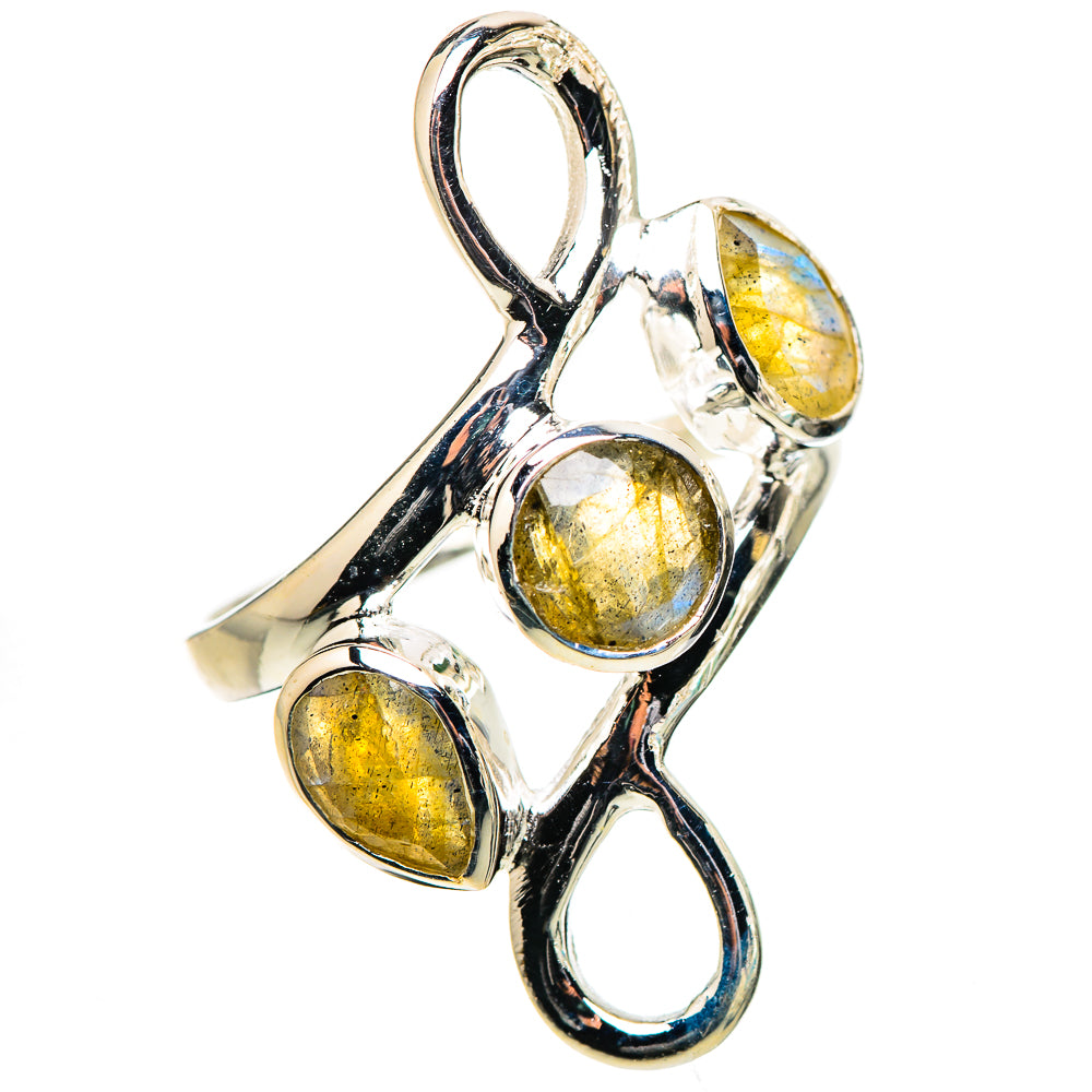 Labradorite Rings handcrafted by Ana Silver Co - RING133193 - Photo 2