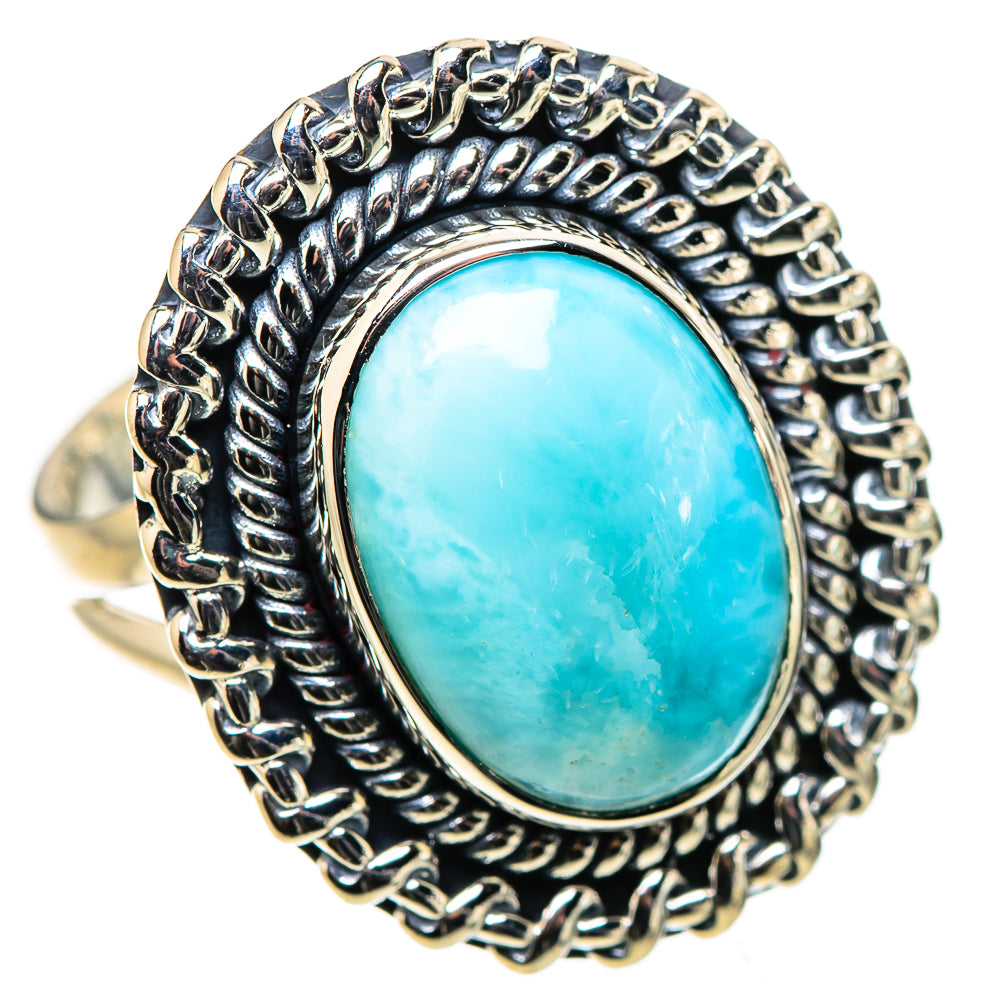 Larimar Rings handcrafted by Ana Silver Co - RING133194 - Photo 2