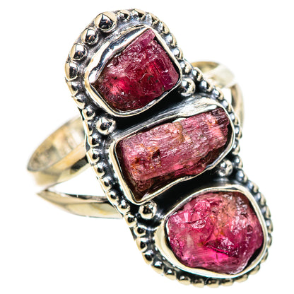 Pink Tourmaline Rings handcrafted by Ana Silver Co - RING133199 - Photo 2