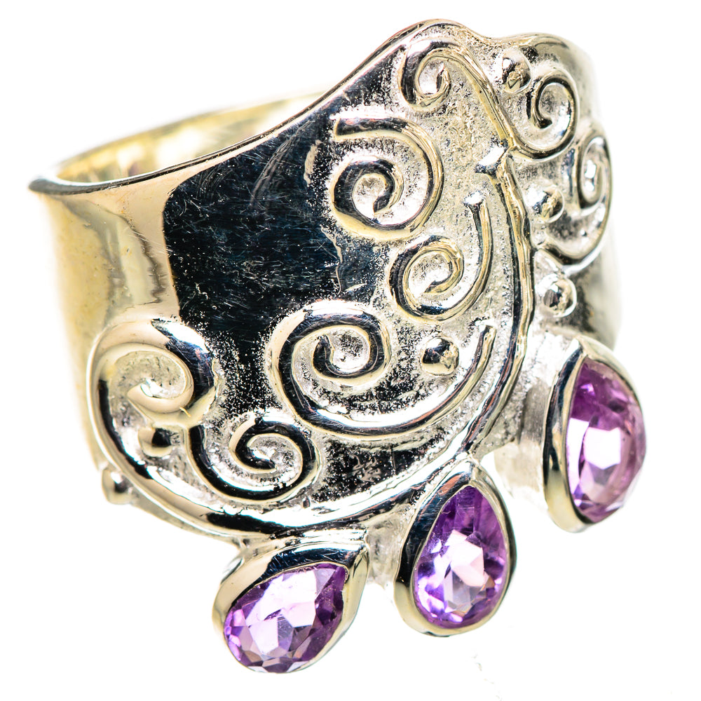 Amethyst Rings handcrafted by Ana Silver Co - RING133203 - Photo 2
