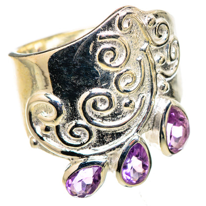Amethyst Rings handcrafted by Ana Silver Co - RING133203 - Photo 2