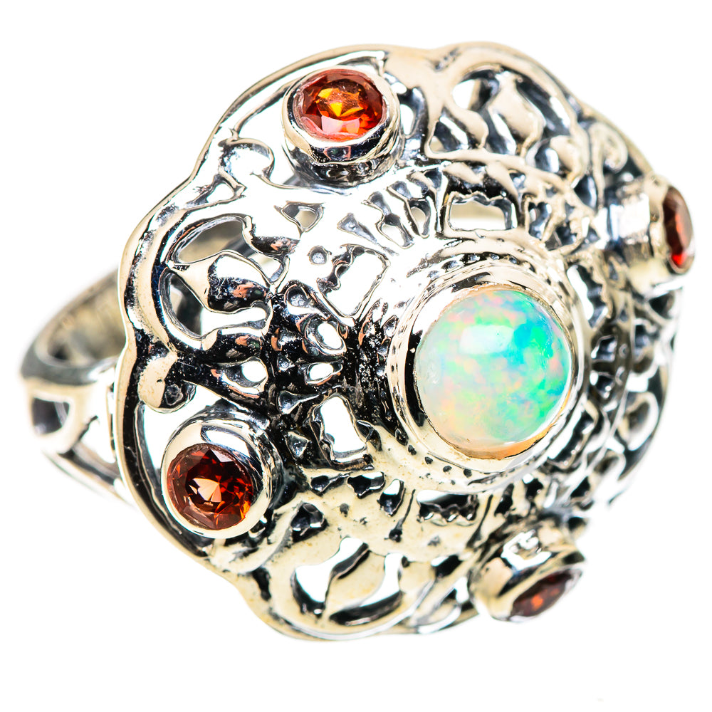Ethiopian Opal Rings handcrafted by Ana Silver Co - RING133213 - Photo 2