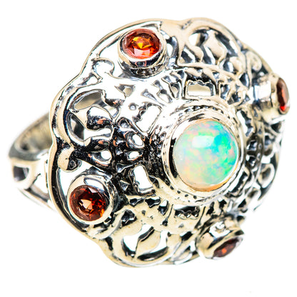 Ethiopian Opal Rings handcrafted by Ana Silver Co - RING133213 - Photo 2