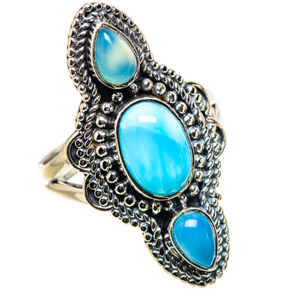 Larimar Rings handcrafted by Ana Silver Co - RING133217 - Photo 2