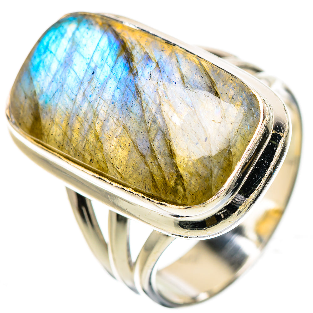Labradorite Rings handcrafted by Ana Silver Co - RING133218 - Photo 2