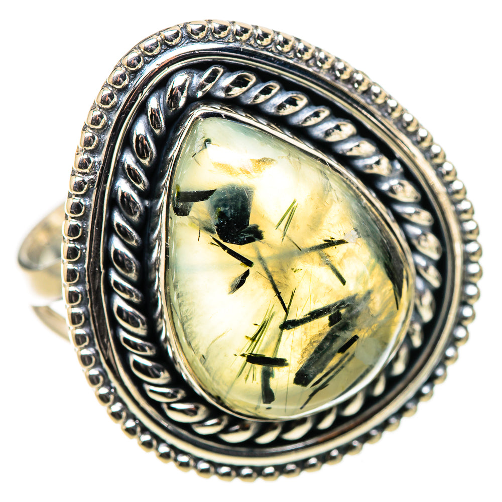 Prehnite Rings handcrafted by Ana Silver Co - RING133220 - Photo 2