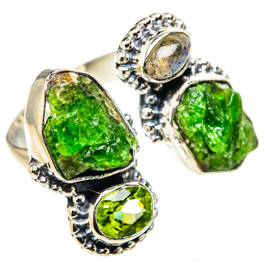 Chrome Diopside Rings handcrafted by Ana Silver Co - RING133222 - Photo 2