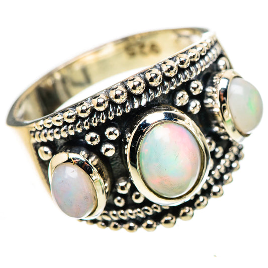 Ethiopian Opal Rings handcrafted by Ana Silver Co - RING133236 - Photo 2