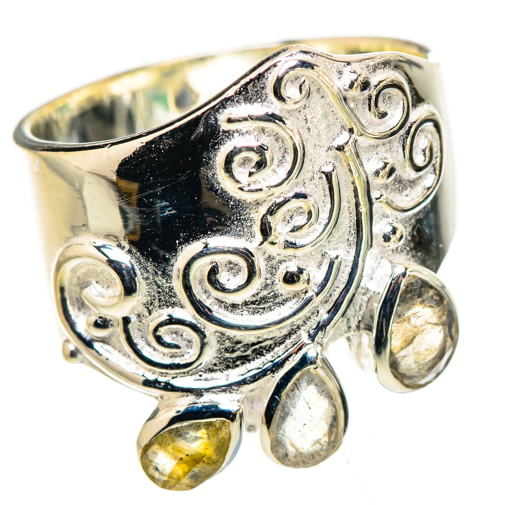 Labradorite Rings handcrafted by Ana Silver Co - RING133238 - Photo 2