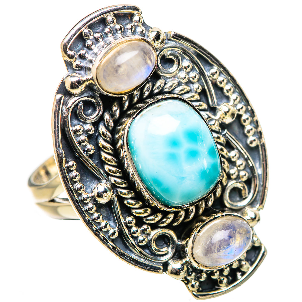 Larimar Rings handcrafted by Ana Silver Co - RING133240 - Photo 2