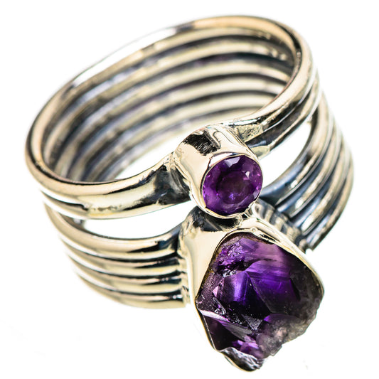 Amethyst Rings handcrafted by Ana Silver Co - RING133246 - Photo 2