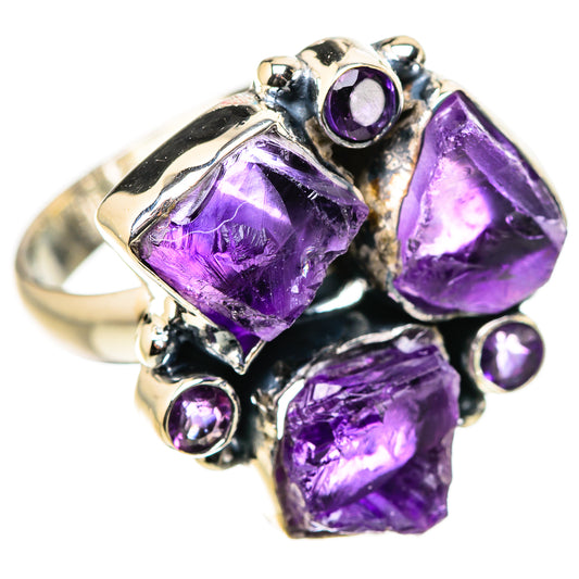 Amethyst Rings handcrafted by Ana Silver Co - RING133247 - Photo 2