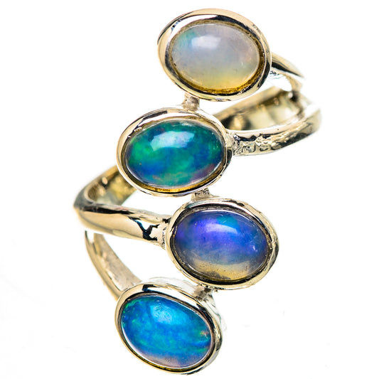 Ethiopian Opal Rings handcrafted by Ana Silver Co - RING133255 - Photo 2