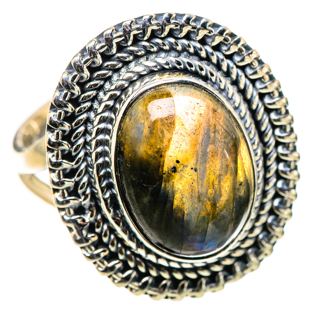 Labradorite Rings handcrafted by Ana Silver Co - RING133257 - Photo 2