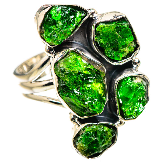 Chrome Diopside Rings handcrafted by Ana Silver Co - RING133262 - Photo 2