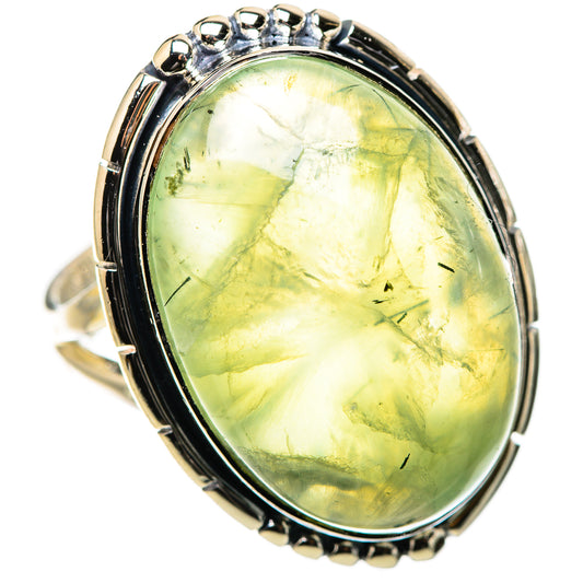 Prehnite Rings handcrafted by Ana Silver Co - RING133264 - Photo 2