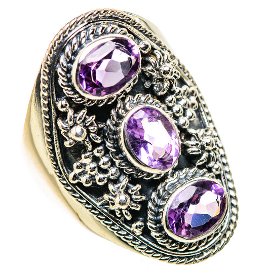 Amethyst Rings handcrafted by Ana Silver Co - RING133269 - Photo 2