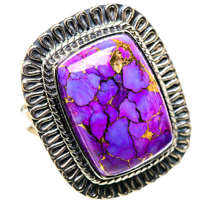 Purple Copper Composite Turquoise Rings handcrafted by Ana Silver Co - RING133270 - Photo 2
