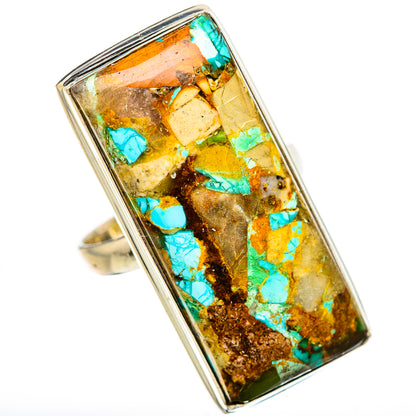 King Mohave Turquoise Rings handcrafted by Ana Silver Co - RING133279 - Photo 2