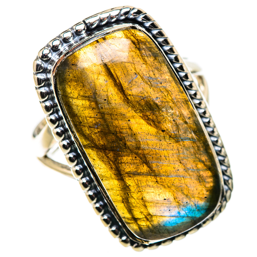 Labradorite Rings handcrafted by Ana Silver Co - RING133284 - Photo 2
