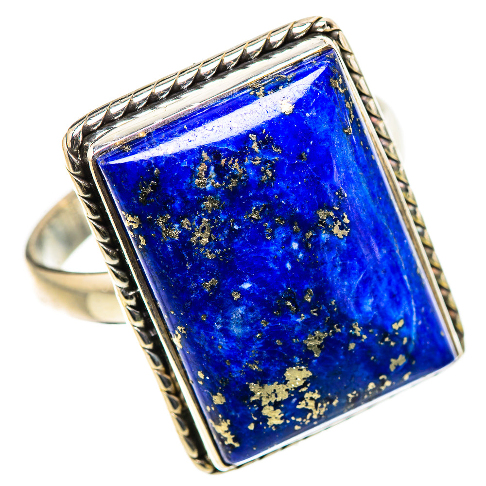Lapis Lazuli Rings handcrafted by Ana Silver Co - RING133285 - Photo 2